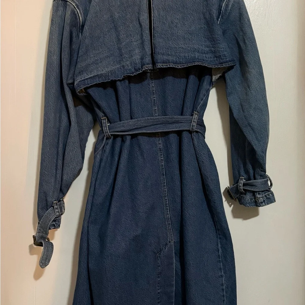 Levi's Blue Denim Trench Coat - Picture 4 of 4